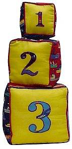 1-2-3 Soft Blocks from Cranston Print Works at www.cranstonvillage.com 