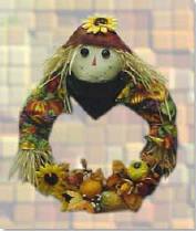 Havest Scarecrow Wreath from Cranston @ www.cransonvillage.com
