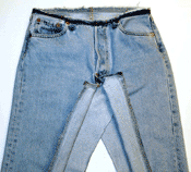 denim skirt from old jeans