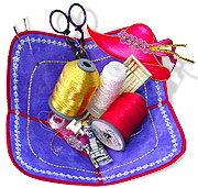 Embellished fabric bowl from Wrights @ www.wrights.com