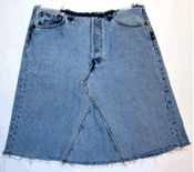 Make Your Own Jean Skirt 5