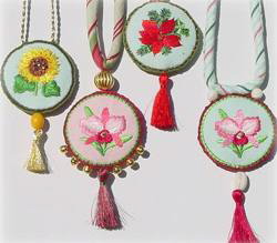Embroidered necklaces from Brother at www.brothersews.com