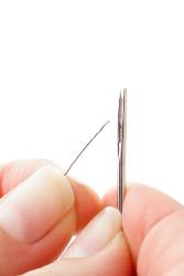 Threading a needle